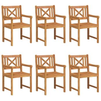 Gartenstühle 6 Stück 56x55.5x90 cm Massivholz Akazie, Gartenstühle 2 Stück 56x56x90 cm Massivholz Akazie