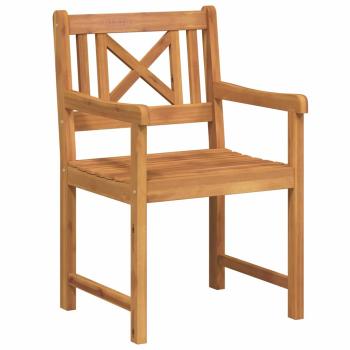 Gartenstühle 6 Stück 56x55.5x90 cm Massivholz Akazie, Gartenstühle 2 Stück 56x56x90 cm Massivholz Akazie