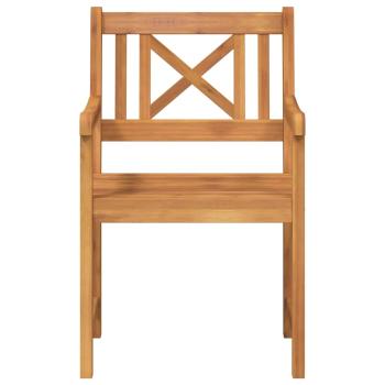 Gartenstühle 6 Stück 56x55.5x90 cm Massivholz Akazie, Gartenstühle 2 Stück 56x56x90 cm Massivholz Akazie