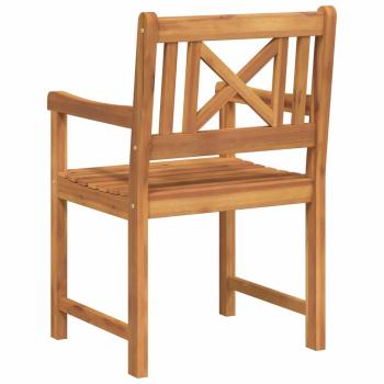Gartenstühle 6 Stück 56x55.5x90 cm Massivholz Akazie, Gartenstühle 2 Stück 56x56x90 cm Massivholz Akazie
