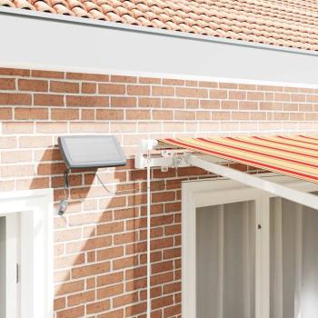 Manuelle Einziehbare Markise mit LED Gelb und Orange 300x250 cm