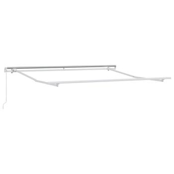 Manuelle Einziehbare Markise Beige 300x250 cm, Markisen-Ersatzstoff für 3x2,5 m Rahmen Beige