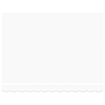 Manuelle Einziehbare Markise Weiß 300x250 cm, Markisen-Ersatzstoff für 3x2,5 m Rahmen Weiß