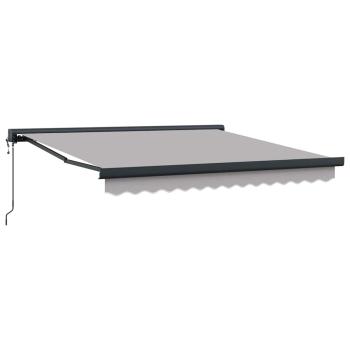 Automatische einziehbare Markise Hellgrau 300x250 cm, Markisenersatzstoff für 3x2,5 m Rahmen Hellgrau