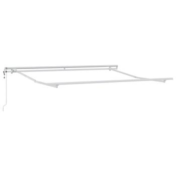 automatische einziehbare Markise Grün und Gelb 300x250 cm, Markisenstoff für 3x2,5 m Rahmen Grün und Gelb