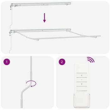 automatische einziehbare Markise Grün und Gelb 300x250 cm, Markisenstoff für 3x2,5 m Rahmen Grün und Gelb