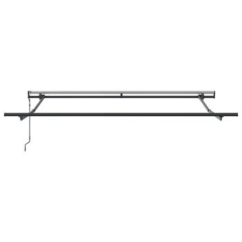 ARDEBO.de - Automatische Einziehbare Markise Grün und Weiß 300x250 cm, Markisen-Ersatzstoff für 3x2.5 m Rahmen Grün und Weiß