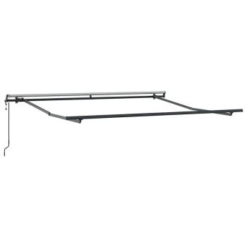 Automatische Einziehbare Markise Grün und Weiß 300x250 cm, Markisen-Ersatzstoff für 3x2.5 m Rahmen Grün und Weiß