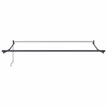 Manuelle Einziehbare Markise Grün und Weiß 300x250 cm, Markisenersatzstoff für 3x2,5 m Rahmen Grün und Weiß