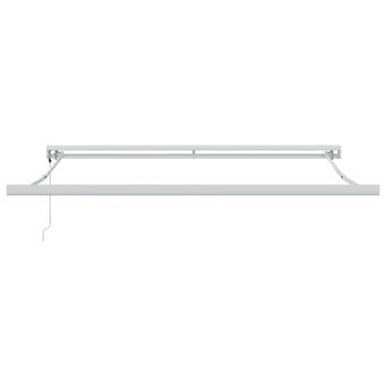 Automatische einziehbare Markise Grün und Weiß 300x250 cm, Markisen-Ersatzgewebe für 3x2,5 m Rahmen Grün und Weiß
