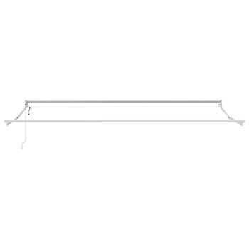 Manuelle einziehbare Markise mit LED Orange und Braun 350x250 cm