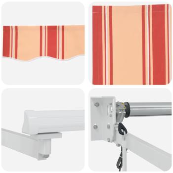 Automatische Einziehbare Markise Gelb und Orange 350x250 cm