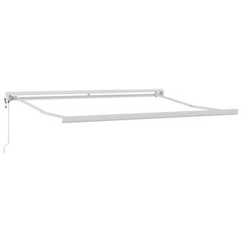 Automatische einziehbare Markise Schwarz 350 x 250 cm, Markisen-Ersatzstoff für 3,5 x 2,5 m Rahmen Schwarz