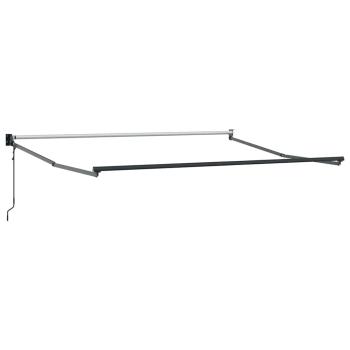 Automatische Einziehbare Markise Hellgrau 350x250 cm, Markisen-Ersatzgewebe für 3.5x2.5 m Rahmen Hellgrau