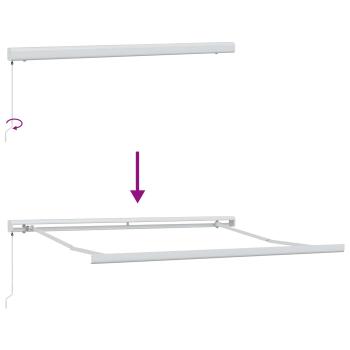 manuelle einziehbare Markise Grün und Gelb 350x250 cm, Markisenersatzstoff für 3,5x2,5 m Rahmen Grün und Gelb