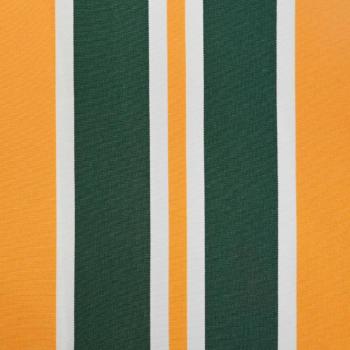 Automatische Einziehbare Markise Grün und Gelb 350x250 cm, Markisenersatzstoff für Rahmen 3.5x2.5 m Grün und Gelb