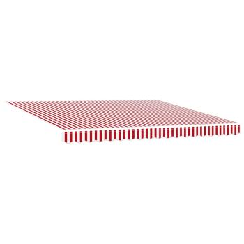 Automatische Einziehbare Markise mit Rot-Weißen Streifen 400x300 cm