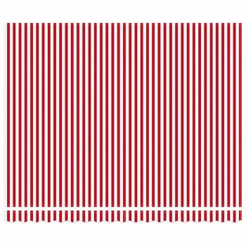 automatische einziehbare Markise rot-weiß gestreift 400x300 cm