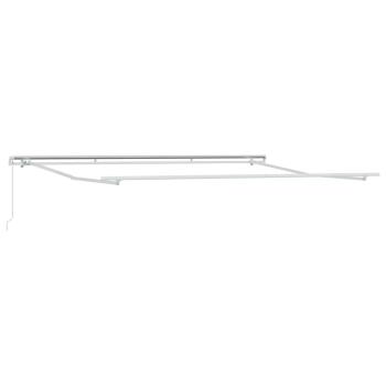 Manuelle Einziehbare Markise Beige 400x300 cm, Markisenersatzgewebe für 4x3 m Rahmen Beige