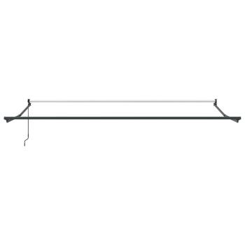 manuelle einziehbare Markise Weiß 400x300 cm, Markisenersatzstoff für 4x3 m Rahmen Weiß
