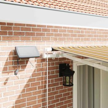 Manuelle einziehbare Markise mit LED in vielen Farben 400x350 cm