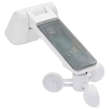 Automatische Einziehbare Markise mit LED Weiß 400x350 cm, Markisen-Ersatzstoff für 4x3.5 m Rahmen Weiß