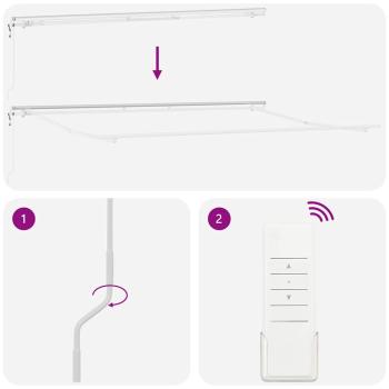 Automatische einziehbare Markise Weiß 450x350 cm, Markisen Ersatzstoff für 4,5x3,5 m Rahmen Weiß