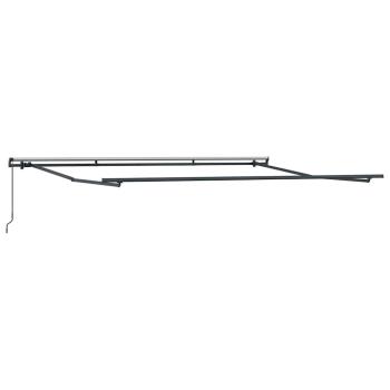 Manuelle Einziehbare Markise Weiß 450 x 350 cm, Markisenersatzstoff für 4,5 x 3,5 m Rahmen Weiß