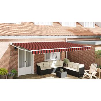 Manuelle Einziehbare Markise Orange und Braun 500x300 cm