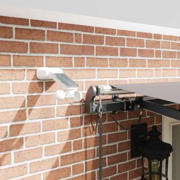 Automatische Einziehbare Markise mit LED Hellgrau 500x300 cm, Markisen-Ersatzstoff für 5x3 m Gestell Hellgrau