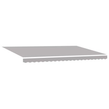 Automatische Einziehbare Markise Helles Grau 500x300 cm, Markisenersatzstoff für 5x3 m Rahmen Helles Grau