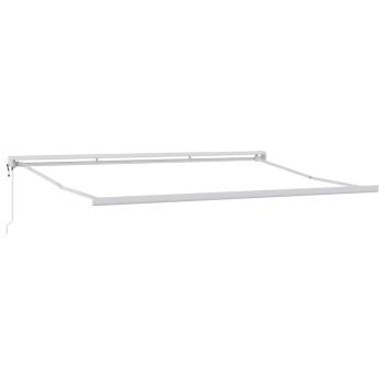 Automatische Einziehbare Markise Grün und Gelb 500x300 cm, Markisen-Ersatzstoff für Rahmen 5x3 m Grün und Gelb