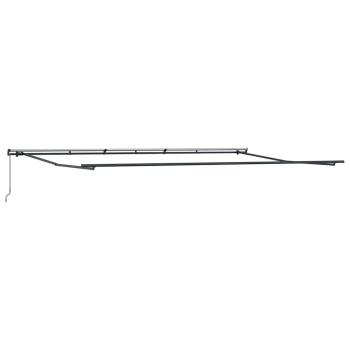 Manuelle einziehbare Markise Weiß 600x350 cm, Markisenersatzstoff für 6x3,5 m Rahmen Weiß