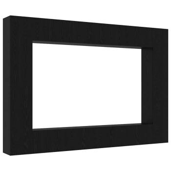 12-teiliges TV-Schrank-Set Wandmontiert Schwarz Eichen Holzwerkstoff, Wandmontierte TV-Schränke - 2 Stück, Schwarz Eiche, 30,5x30x90 cm, Hergestellt aus Holzwerkstoff, TV-Schränke 2 Stück Schwarz Eiche 100x30x30 cm Holzwerkstoff