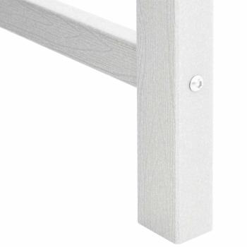 Garten-Essstühle 6 Teile Weiß 65,5x55,5x88 cm HDPE, Garten-Essstühle 2 Teile Weiß HDPE