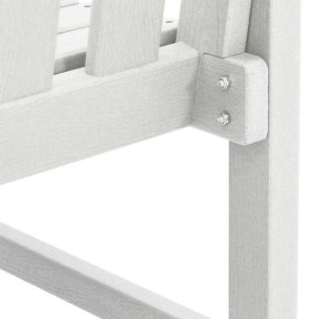Garten-Essstühle 6 Teile Weiß 65,5x55,5x88 cm HDPE, Garten-Essstühle 2 Teile Weiß HDPE
