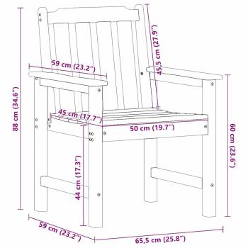 Garten-Esszimmerstühle 6 Stk Hellgrau 65.5x55.5x88 cm HDPE, Garten-Esszimmerstühle 2 Stk Hellgrau HDPE