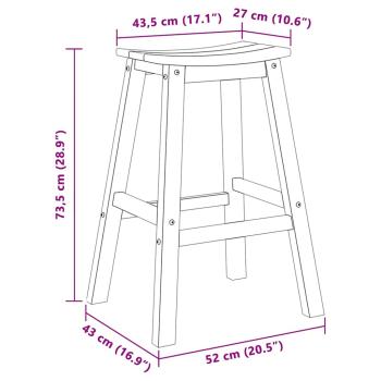 Barhocker 6 Stück Weiß HDPE, Barhocker 2 Stück Weiß HDPE
