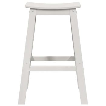 Barhocker 9 Stück Weiß HDPE, Barhocker 2 Stück Weiß HDPE