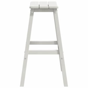 Barhocker 9 Stück Weiß HDPE, Barhocker 2 Stück Weiß HDPE