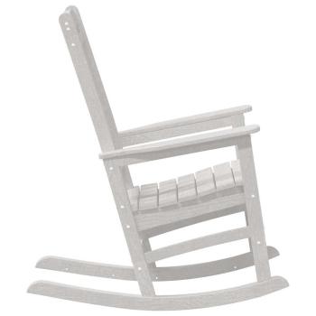 Garten Schaukelstühle 2 Stück Weiß 70x92x107,5 cm HDPE, Garten Schaukelstuhl Weiß 70x92x108 cm HDPE