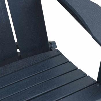 Faltbare Adirondack Stühle 2 Stück Marineblau 74.5x80.5x90 cm HDPE, Faltbarer Adirondack Stuhl Marineblau 74.5x80.5x90 cm HDPE