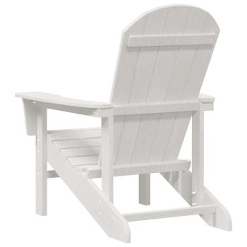 Adirondack Stühle 2 Stück Weiß 74x82x90 cm HDPE, Adirondack Stuhl Weiß 74x82x91 cm HDPE
