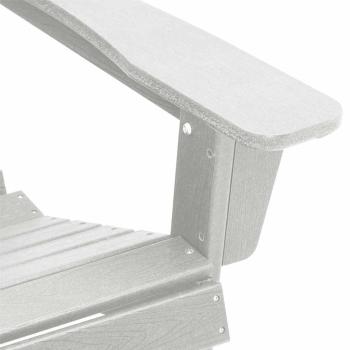 Adirondack Stühle 2 Stück Weiß 74x82x90 cm HDPE, Adirondack Stuhl Weiß 74x82x91 cm HDPE