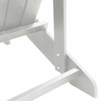 Adirondack Stühle 2 Stück Weiß 74x82x90 cm HDPE, Adirondack Stuhl Weiß 74x82x91 cm HDPE