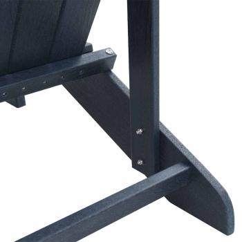Adirondack-Stühle mit Fußstützen 2 Stk Marineblau HDPE, Adirondack-Stuhl mit Fußstütze Marineblau HDPE