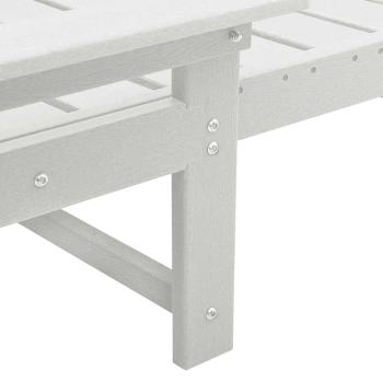 Sonnenliegen 2 Stk Weiß 162x53x98.5 cm HDPE, Sonnenliege Weiß 53x162x98.5 cm HDPE