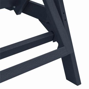 Sonnenliegen 2 Stk Marineblau 162x53x98.5 cm HDPE, Sonnenliege Marineblau 53x162x98.5 cm HDPE