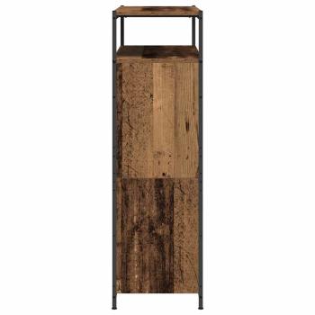 Schuhschrank mit 4 Klappschubladen Old Wood 100x34x112 cm