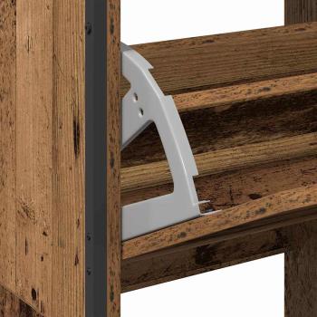 Schuhschrank mit 4 Klappschubladen Old Wood 100x34x112 cm